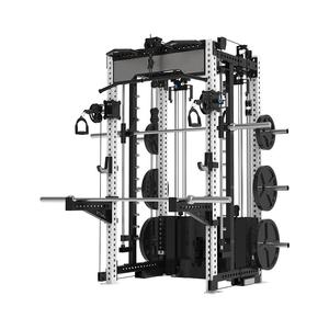 Rack d'alimentation tout-en-un: Entraîneur fonctionnel, Lat Pulldown, Low Row, Smith Cable, Dual Weight Stacks pour des solutions de gym complètes - Product Image 1