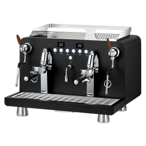 Machine à expresso semi-automatique professionnelle en acier inoxydable à double tête pour restaurant - Product Image 1