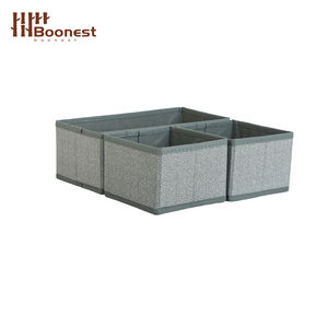 Ensemble de 3 bacs de rangement personnalisables, organiseur de tiroir multi-usages, design ergonomique - Product Image 2