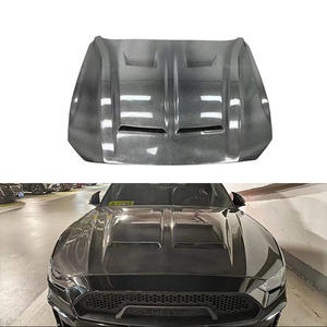 Capot de moteur de capot avant en Fiber de carbone Super Snake deux évents pour <span class=keywords><strong>Ford</strong></span> <span class=keywords><strong>Mustang</strong></span> 2018-2022 - Product Image 1