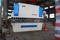 Machine de pliage de barres de torsion entièrement automatique 160T 2500mm WC67K NC pour tôles d'aluminium, contrôleur Delem DA52, haute productivité