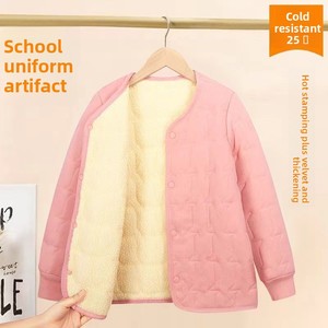 Áo khoác ba lớp có đệm mùa đông trong đồng phục học sinh Áo khoác Wonder Áo khoác ấm áp Wornfashion Quần áo nữ - Product Image 6