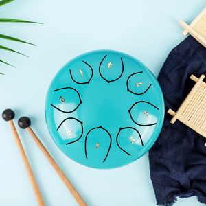 कारखाने की पेशकश छोटे आकार डिजाइन 6 इंच (15cm) हांक ड्रम Ckey balmy बच्चों स्टील जीभ ड्रम के लिए ड्रम - Product Image 3