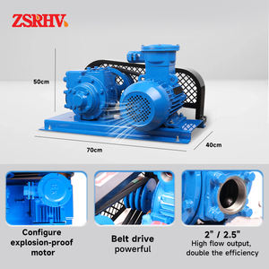 Насосы самовсасывающие роторно-лопастные серии Zsyb с регулируемыми предохранительными клапанами высокого давления, однофазным двигателем, для перекачки масла, 2, 2.5, <span class=keywords><strong>3</strong></span> дюйма - Product Image 6