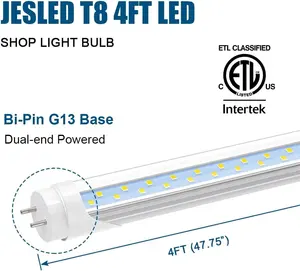 JESLED Bestseller LED-Rohr 10 W 16 W 18 W 22 W 28 W 36 W 600 mm 900 mm 1200 mm Lampe T8 T5 2ft 3ft 4ft LED-Rohrlicht CE EMC ETL OEM&ODM