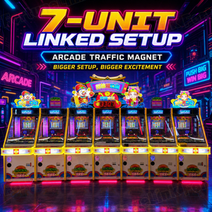 Máquina de Empujar Monedas Lucky Fortune God 7 Jugadores, Proveedor Directo de Máquinas Recreativas, Juego de Empujar Monedas Personalizado B2B - Product Image 3