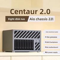Casing NAS 8 Bay Hot Swap Mendukung Motherboard ATX MATX ITX, PSU SFX, dan 7 Slot PCIe