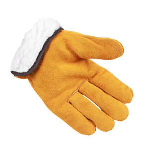 <span class=keywords><strong>Gants</strong></span> de travail SAFEMAN en gros, <span class=keywords><strong>gants</strong></span> de construction, chauds, résistants au froid, imperméables, en <span class=keywords><strong>cuir</strong></span> de vache, bracelet élastique - Product Image 5