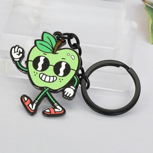 Nhà Máy Giá Tùy Chỉnh Thiết Kế Logo Kim Loại Keyring Hồng Khóa Trái Tim Phim Hoạt Hình Phim Hoạt Hình Lớp Phủ Men Móc Khóa - Product Image 4