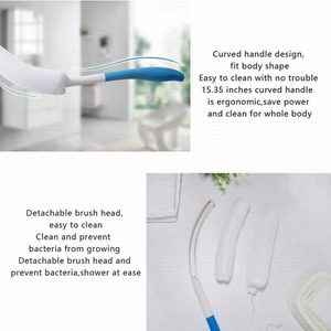 Long Handle Back Bath <b>Brush</b> for Adults, Exfoliating Body <b>Scrub</b> <b>Brush</b>, Loofah Sponge for Deep Cleansing and Dead Skin Removal - Product Image 5
