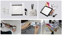 Tablero de Trazado LED Portátil A4, Caja de Luz LED para Trazado A4, Control Táctil, Alimentado por Cable USB