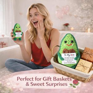 Boutons de manchette amusants pour <span class=keywords><strong>la</strong></span> Saint-Valentin, style sportif, design avocat au crochet, faits à <span class=keywords><strong>la</strong></span> main pour lui, elle, petit ami, petite amie, mari - Product Image 6