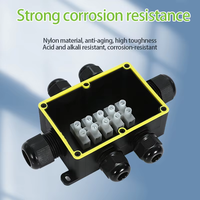 IP68 FD 1 en 1 sortie 2 voies jonction Nylon plastique étanche boîtier électronique pour une utilisation extérieure éclairage paysager connecter