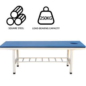 Table de massage portable en acier, lit de soin du visage en cuir pour les professionnels des salons de tatouage, des spas et de la thérapie - Product Image 1