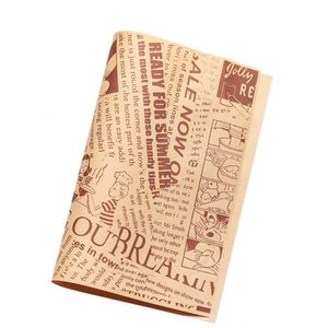 Papel de Envolver Antigrasa de Grado Alimenticio con Logotipo Personalizado al por Mayor para Empacar Pasteles, Pizzas, Bocadillos, Pan, Hamburguesas y Bolas de Arroz - Product Image 2