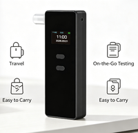 Alcootest numérique portable rechargeable Airsense A5 avec capteur semi-conducteur et écran pour usage personnel en voiture
