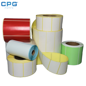Rouleau d'étiquettes thermiques imprimées sur mesure, étiquettes à code-barres, autocollantes, thermiques directes, étiquettes privées, solution d'emballage OEM - Product Image 1