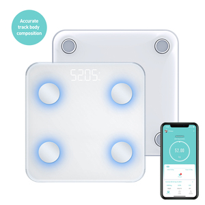 Báscula Inteligente Digital con Luz de Respiración, Funciona con Batería, Medición Precisa de Peso y Grasa Corporal, Recomendada para un Peso Máximo de 180 kg, FG - Product Image 1