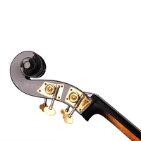 Meilleur prix de gros, contre-basse en érable faite à la main en contreplaqué 4/4 pour les étudiants débutants, contre-basse avec archet en bois du Brésil