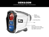 Télémètre laser de golf longue portée, jauge de distance pour la chasse, télescope 600m 650 Yards avec fonction de compensation de pente et verrouillage de drapeau