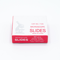 China Factory Pre-Cleaned OEM Custom Logo Microscope Slides Glass 25.4x76.2mm for Lab Research