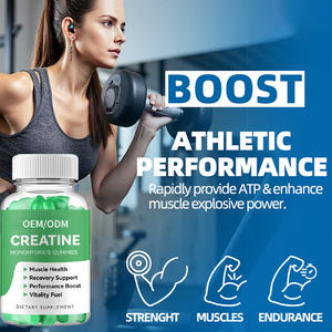 Caramelle Gommose di Creatina, Elettroliti e BCAA Senza Zucchero, Vegane, Integratore Energetico per la Crescita Muscolare, Etichetta Privata ODM all'Ingrosso - Product Image 2