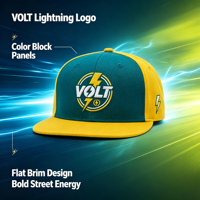 Gorra Snapback de Alta Calidad con 6 Paneles y Bordado 3D, Visera Plana, Dos Tonos, Estilo Hip-Hop, Casual, Unisex, Deportiva