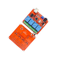 Commutateur de commande USB pour ordinateur 4 canaux 5V / 12V / 24V, module relais sans pilote, contrôleur intelligent pour PC