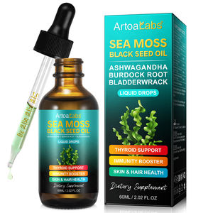 100% 天然液体ドロップシーモスエキスブラックシードオイルアシュワガンダシーモスブラックシードオイルドロップ - Product Image 1