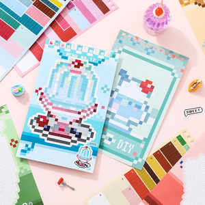 <span class=keywords><strong>Livre</strong></span> d'autocollants puzzle à reliure spirale SIMNO – 30 feuilles <span class=keywords><strong>de</strong></span> motifs alimentaires mignons pour le jeu créatif et le journaling - Product Image 3