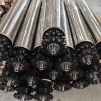 Acier inoxydable/rouleau de gravité de rouleau de convoyeur de v multi en acier galvanisé pour des pièces d'équipement de manutention