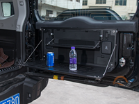Nouveau kit carrosserie tout-terrain T2 en aluminium noir, étagère de coffre pliable, support de rangement pour hayon, installation non destructive Jetour