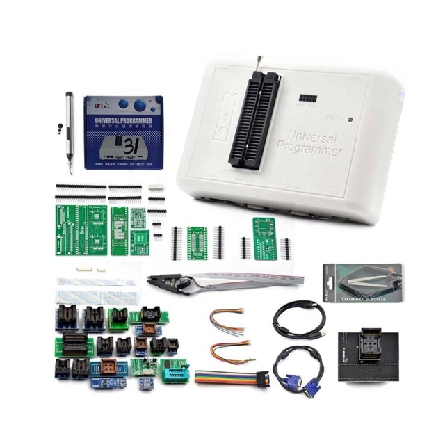 Original RT809H Universal Programmer With 31 Adapters Socket + Suction Pen IC Programmer