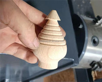 Machine forte cadre alimentation automatique cnc tour à bois machine pour perles tasses poignées en bois boutons artisanat arts