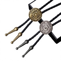 Kalung Bolo Tie Rantai Sweater Denim Gaya Punk Bunga Hip-Hop Retro Eropa-Amerika
