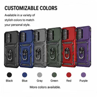 Coque arrière de luxe antichoc de haute qualité GT Factory avec béquille magnétique, étui blindé de gros avec fenêtre coulissante pour téléphone