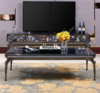 Table de console en marbre de luxe haut de gamme pour villa hôtel agate