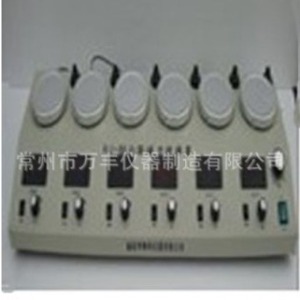Agitador magnético de múltiples cabezales HJ-6 con función de calentamiento para experimentos químicos, 6 cabezales, pantalla digital, termostático - Product Image 4