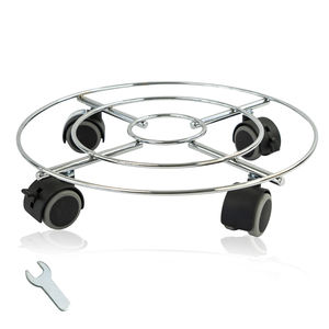 <span class=keywords><strong>Support</strong></span> <span class=keywords><strong>de</strong></span> plantes rond en fer chromé, 1 pièce, caddie <span class=keywords><strong>pour</strong></span> jardin et maison, <span class=keywords><strong>support</strong></span> <span class=keywords><strong>de</strong></span> <span class=keywords><strong>fleurs</strong></span>, en métal, avec roues <span class=keywords><strong>de</strong></span> verrouillage mobiles et résistantes - Product Image 6