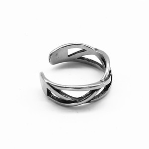 yunnique Open Geometric <b>Ring</b> 316 Stainless Steel Simple Design for Men and Women Jewelry Gift - Product Image 2
