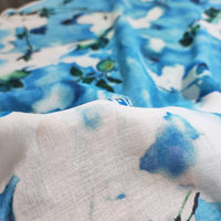 2024 motif de fleurs en tissu de voile de coton de haute qualité pour les femmes musulmanes hijab/écharpe