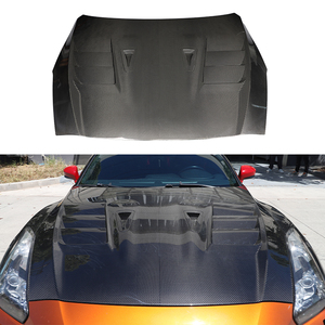 Nouveau kit de protection de capot moteur en fibre de carbone pour pare-chocs avant, installation par vis, pour Nissan GT-R, modèles 2017-2023 - Product Image 1
