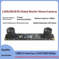 Módulo de Cámara ZYKD 1 Million Black White Global Shutter Binocular Synchronous Motion Capture USB 3.0 con Función de Medición de Distancia, Resolución 1280x720