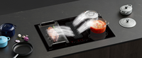 NOUVEAUTÉS 2026 Plaque de cuisson à induction avec hotte aspirante intégrée 220V 7200W ZONE FLEXIBLE Cuisinière électrique