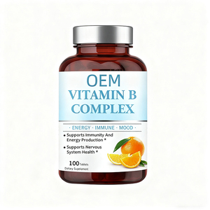 निजी लेबल शाकाहारी विटामिन बी जटिल टैबलेट स्वस्थ मस्तिष्क और तंत्रिका तंत्र हैल प्रतिरक्षा समर्थन गोली पूरक - Product Image 1