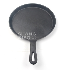 Factory Whole <strong>Sale</strong> Cookware Pre-Seasoned Cast Iron Skillet, Shallow Flat Bottom Chef <strong>Pan</strong>, Pizza Crepe Tortilla Tawa <strong>Pan</strong>, - Product Image 3