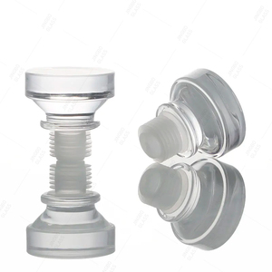 Capsules en verre personnalisées pour vin, <span class=keywords><strong>vodka</strong></span>, gin, huile, 21 22, avec des paillettes dorées, capsule en verre pour liqueur - Product Image 6