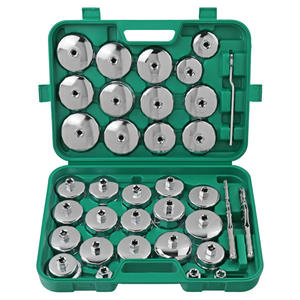 Juego de Llaves para Filtro de Aceite Tipo Capuchón de Alta Especificación, 35 Piezas, Accionamiento de 1/2 Pulgada, Acero al Carbono, Kit de Herramientas para Mecánico Automotriz - Product Image 2