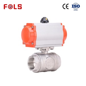 Venta Caliente de Fábrica: Válvula de Bola DN50 de 2 Pulgadas, de Tres Vías, Accionada Neumáticamente, Roscada NPT, de Acero Inoxidable SS316 - Product Image 2