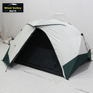 Tente de camping pliable à une chambre, de haute qualité, à double couche, pour deux personnes, automatique, pour l'extérieur, quatre saisons, Wind Valley Xinqiu - Product Image 2